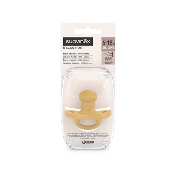 SUAVINEX ŠIDÍTKO anatomické SILIKON 6-18m SX PRO - COLOUR ESSENCE