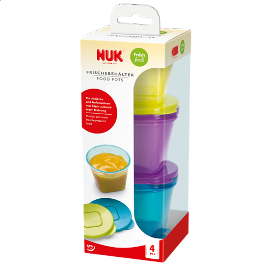 Nuk Dozičky na dětské potraviny 6ks
