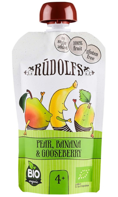 kapsička Hruška, banán, angrešt 110 g