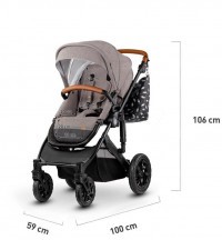 KINDERKRAFT Kočárek kombinovaný Prime 3v1  + koš na pleny Angelcare