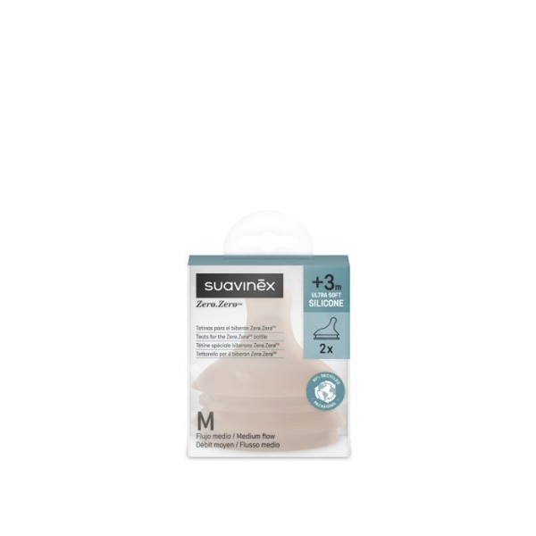 SUAVINEX  ZERO ZERO MEDIUM anti-koliková savička 2 ks