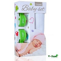 Baby set - bambusová osuška + kočárkový kolíček