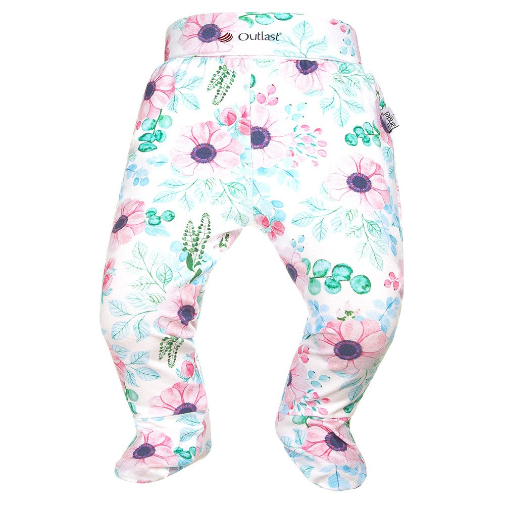 Polodupačky tenké TISK Outlast® - květy Velikost: 62