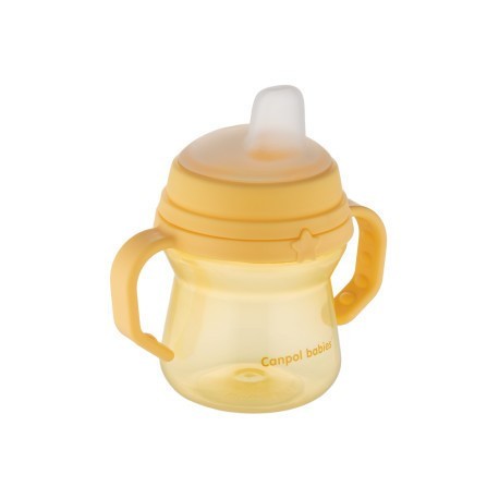 CANPOl BABIES Hrneček se silikonovým pítkem FirstCup 150ml