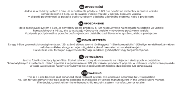PETITE&MARS Podsedák Optimus Pro i-Size 125 - 150 cm (22-36 kg)
