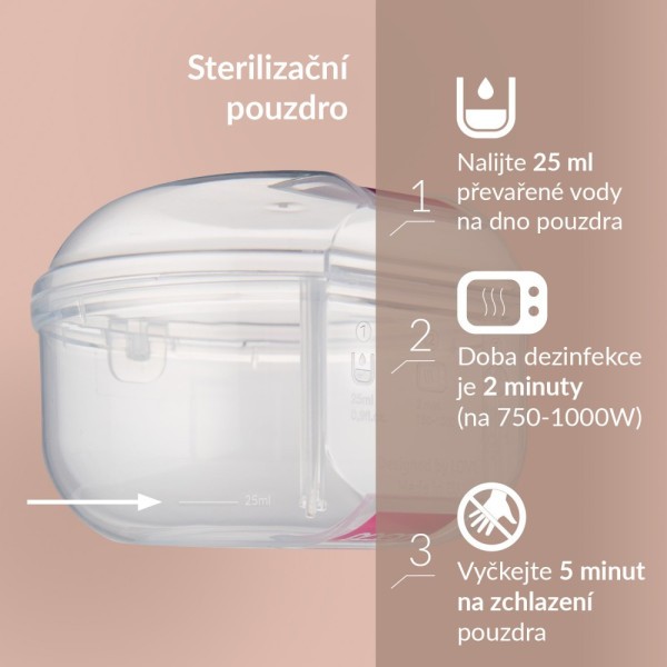 LOVI Dudlík svítící silikonový dynamický PRIME 2ks Ivory/Blush