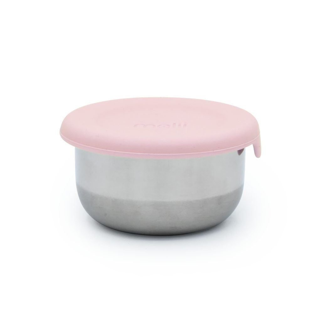 MELII Nerezová dóza 89 ml se silikonovým víčkem 3ks