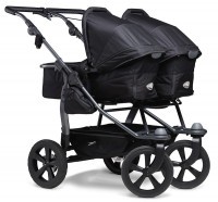 TFK Sportovní kočárek dvojčata Duo stroller - air chamber wheel - black