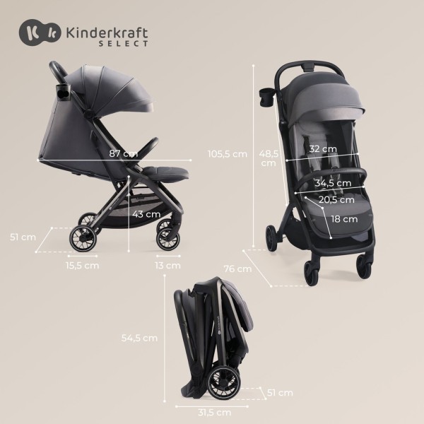 KINDERKRAFT SELECT Kočárek sportovní Nubi 2