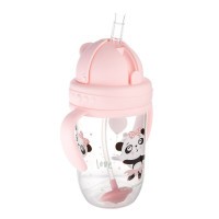 CANPOL BABIES Nevylévací hrneček se slámkou a závažím EXOTIC ANIMALS 270ml