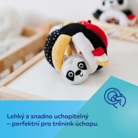 CANPOL BABIES Senzorický míček LENOCHOD s chrastítkem a pískátkem BabiesBoo