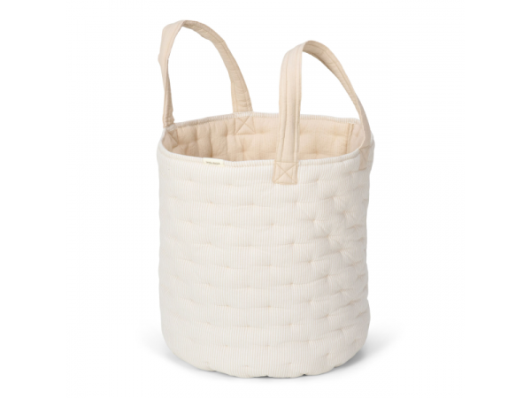 LITTLE DUTCH Košík textilní oboustranný extra velký Pure