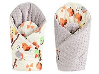 Luxusní zavinovačka MINKY BABY - oboustranná Ptáčci barevní