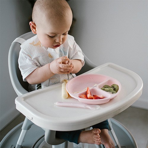 BABYONO Talíř silikonový s přísavkou 6m+
