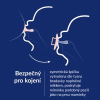LOVI Dudlík svítící silikonový dynamický PRIME 2ks Ivory/Blush