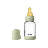 BIBS antikoliková sklenená lahev se silikonovým dudlíkem 120ml
