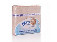 Dětské pleny z biobavlny XKKO Organic 70x70cm Staré časy - natural