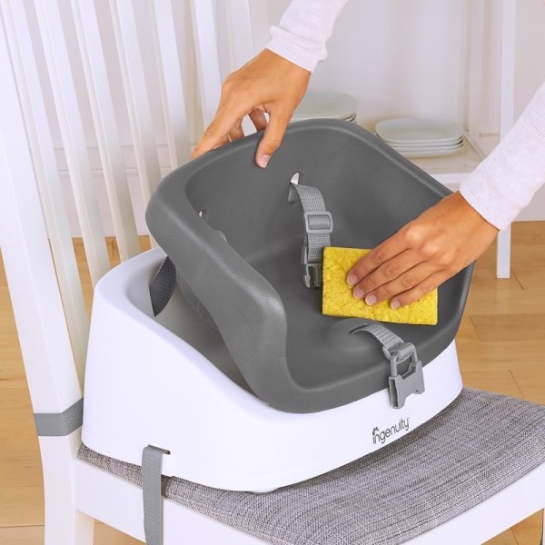 INGENUITY Podsedák na jídelní židli SmartClean Toddler - Slate 2r+, do 15 kg