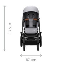 Set kočárek Smile 4 + hluboká korba + autosedačka Baby-Safe Core, Midnight Grey - Midnight Grey