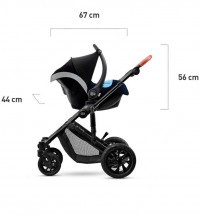 KINDERKRAFT Kočárek kombinovaný Prime 3v1  + koš na pleny Angelcare