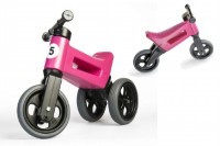 Odrážedlo FUNNY WHEELS Rider Sport modré 2v1, výška sedla 28/30cm nosnost 25kg 18m+ v sáčku
