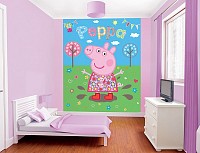 3D Tapeta 8 dílná Peppa Pig Walltastic