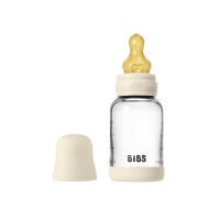BIBS antikoliková sklenená lahev se silikonovým dudlíkem 120ml