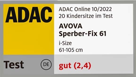 AVOVA Sperber-fix Autosedačka 61-105cm