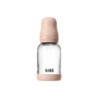 BIBS antikoliková sklenená lahev se silikonovým dudlíkem 120ml