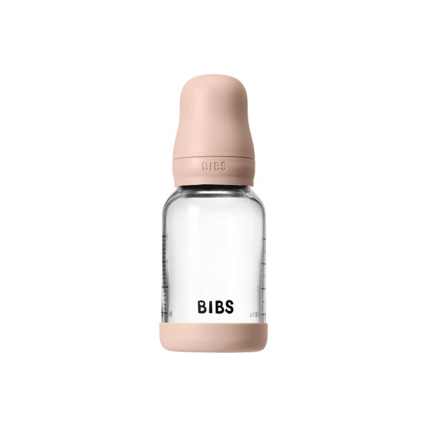 BIBS antikoliková sklenená lahev se silikonovým dudlíkem 120ml