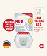 NUK dudlík Space silikonový, 6–18 měsíců, 1 ks
