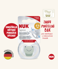 NUK Dudlík Space silikon, 1 ks BOX