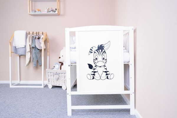 NEW BABY Dětská postýlka BEA Zebra bílá