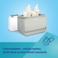 CANPOL BABIES Elektrický double ohřívač a sterilizátor kojeneckých lahví 7v1