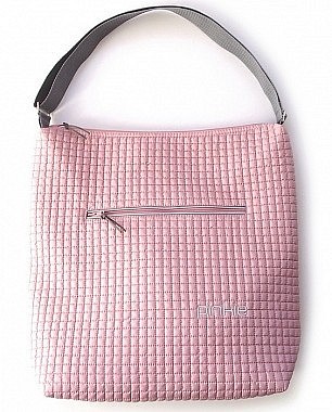 Velká taška na kočárek Pinkie Little Square Soft Pink