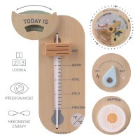 ZOPA Dřevěná Montessori deska Počasí
