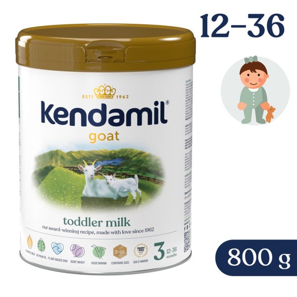 Kozí batolecí mléko 3 (800 g) DHA+