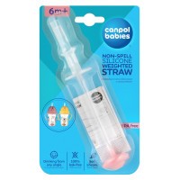 CANPOL BABIES Nevylévací slámka se závažím pro hrnečky 56/606 a 56/607 1ks