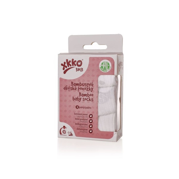 KIKKO Ponožky Pastels White (3páry)