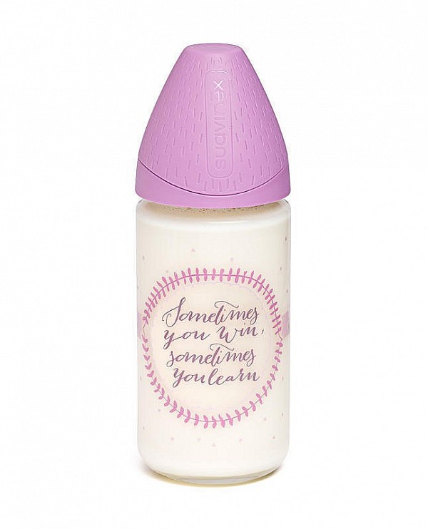 Suavinex MFL Láhev SKLO 240 ml anatomická savička