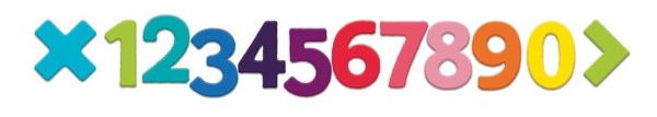 VILAC Dřevěné magnetické číslice 58 ks