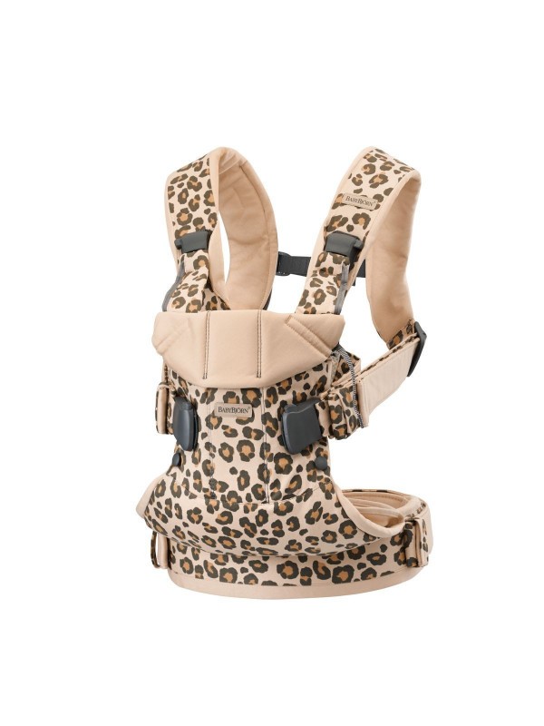 Ergonomické nosítko Babybjorn ONE Beige/Leopard Cotton