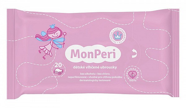 MonPeri Vlhčené ubrousky 20 ks