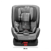 Autosedačka Kinderkraft Vado Isofix 0-25kg red 2020