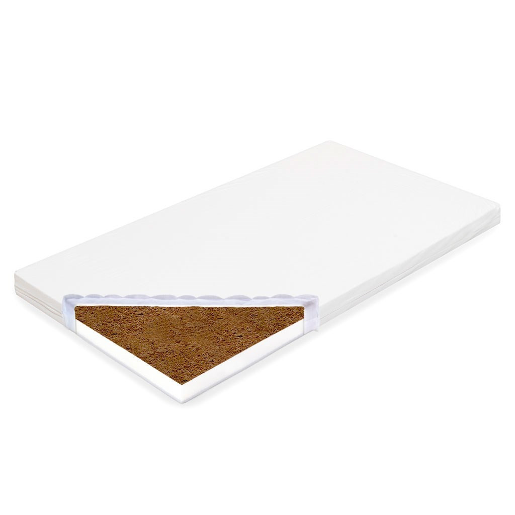 BASIC 120x60x5 cm kokos-molitan bílá