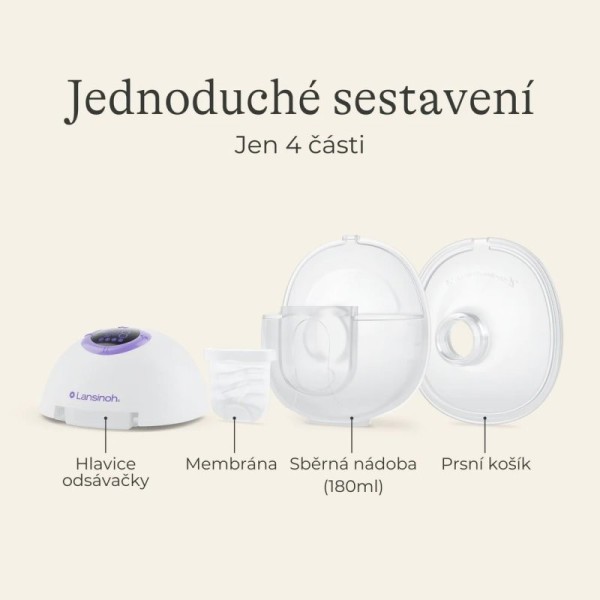 LANSINOH Odsávačka mateřského mléka Handsfree DUO