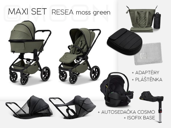 MOON RESEA +  Maxi set Kombinovaný kočárek