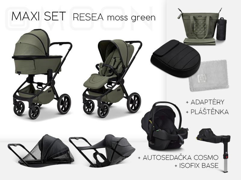 MOON RESEA +  Maxi set Kombinovaný kočárek