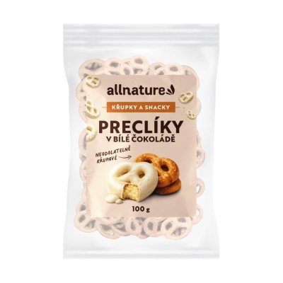 Preclíky v bílé čokoládě 100 g