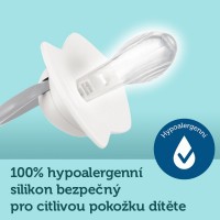 CANPOL BABIES Set symetrických silikonových dudlíků Light touch ROYAL BABY